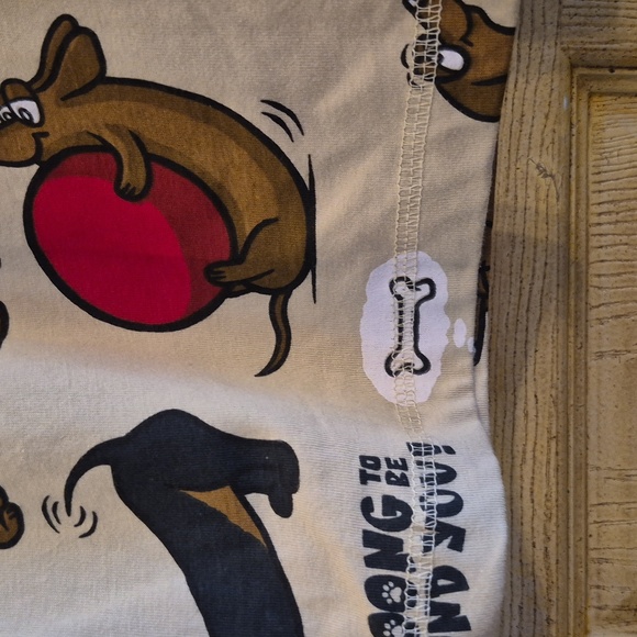 Lazy One Womens PJ Pants Large Wiener Dog Dachshund Sleeper Loungewear Comfy - Picture 2 of 13